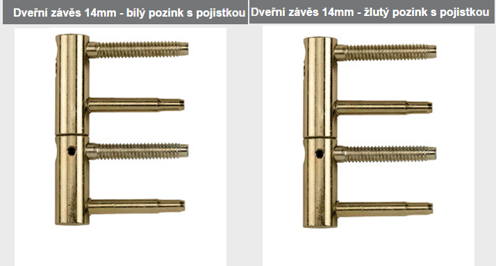 Závěs 3D bílý žlutý  pozink